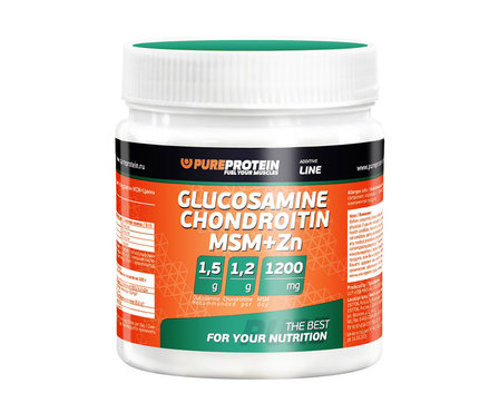 Pure Protein Glucosamine Chondroitin MSM+Zn (100 гр)