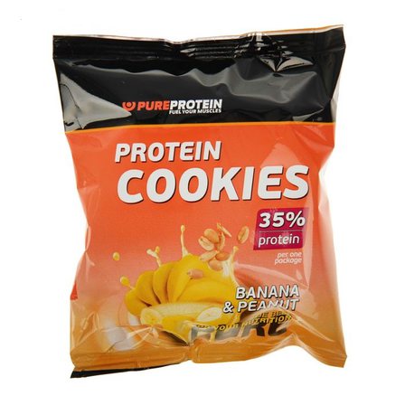 Pure Protein Печенье высокобелковое (80 гр) банан + арахис