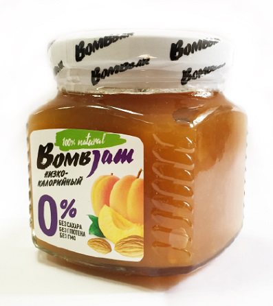 BOMBBAR Джем (250 гр) абрикос - миндаль