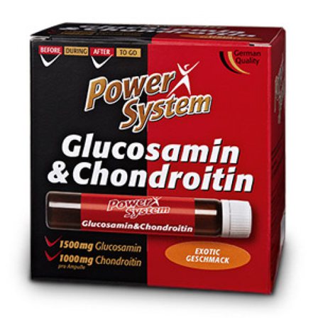 Power System Коробка Glucosamine + Chondroitine (20 ампул по 25 мл)