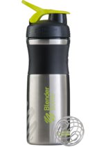 Blender Bottle SportMixer Stainless Black/Green [черный/зеленый] из нержавеющей стали 828 мл