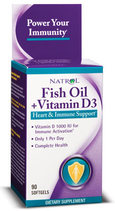 Natrol Fish Oil & Vitamin D3 (90 капс.)