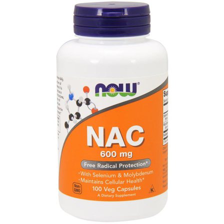 NOW NAC-Acetyl Cysteine 600 mg (100 капс)