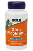NOW Zinc Picolinate 50 мг (120 вег. капс.)