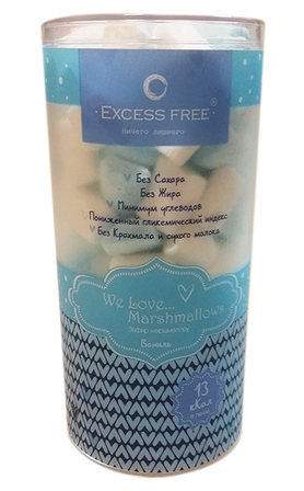 Exsess Free МАРШМЕЛЛОУ без сахара (65 гр) ваниль