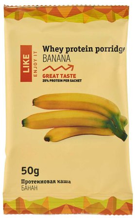 LIKE Protein Протеиновая  каша (50 гр) банан