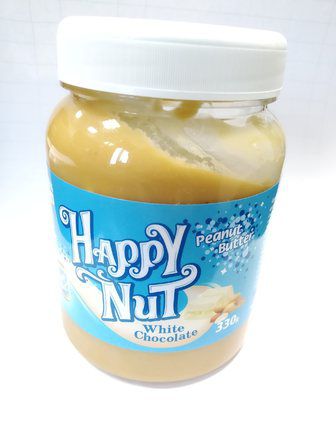 Арахисовая паста Happy Nut c белым шоколадом (330 гр)
