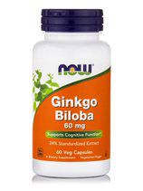 NOW Ginkgo Biloba 60mg (60 вег. капс)