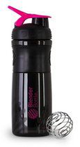 Blender Bottle SportMixer Tritan (828 мл) Black/Pink [черный/малиновый]