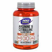 NOW Arginine 500 mg + Citruline 2500 mg (120 капс)