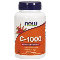 NOW Vitamin C 1000 mg + Sustained Release + Rose Hips (100 таб.)