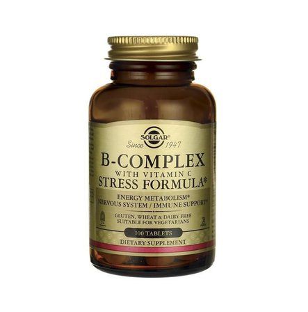 Solgar B-Complex With Vitamin C Stress Formula (100 таб.)