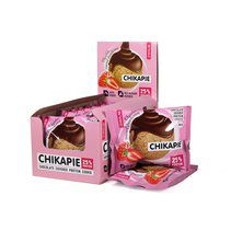 CHIKALAB ChikaPie Печенье глазированное с начинкой (60 г) Клубника в шоколаде