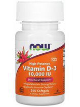 NOW Vitamin D3 10000 IU (240 гел. капс.)