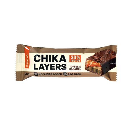 CHIKALAB Chika Layers Протеиновый батончик в глазури (60 гр) солёная карамель и арахис