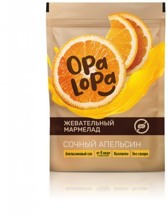 Opa Lopa Мармелад без сахара (90 г) Апельсин