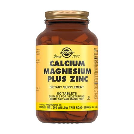 Solgar Calcium Magnesium plus Zinc (100 таб.)