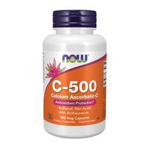 NOW Vitamin C 500 Ascorbate (100 вег. капс.)