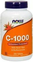 NOW Vitamin C 1000 mg + Rh No Tr (250 таб.)