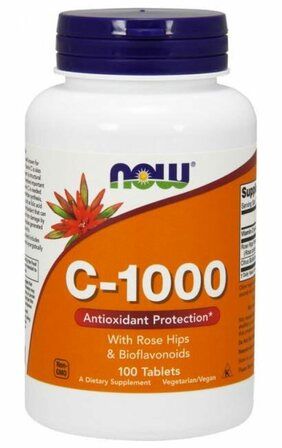 NOW Vitamin C 1000 mg + Rh No Tr (100 таб.)