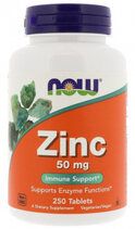 NOW Zinc Gluconate 50 mg (250 таб)