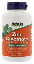 NOW Zinc Glycinate 30 мг (120 вег. капс.)