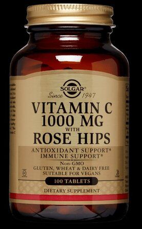 Solgar Vitamin C 1000 mg with Rose Hips Tablet (100 таб.) витамин С с плодами шиповника