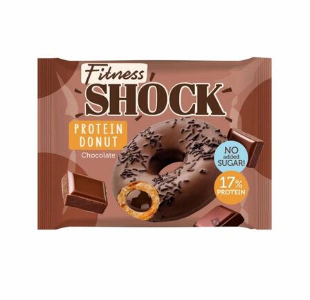 FitnesShock Donut Пончик протеиновый глазированный (70 г) Шоколад