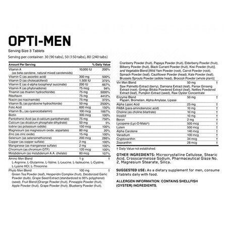 Optimum Nutrition Opti-men (240 таб)