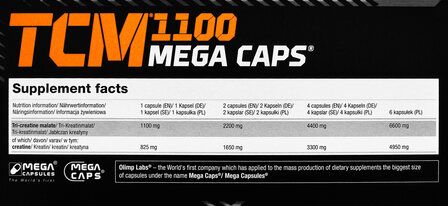 Olimp TCM Mega Caps (120 капсул) креатин малат