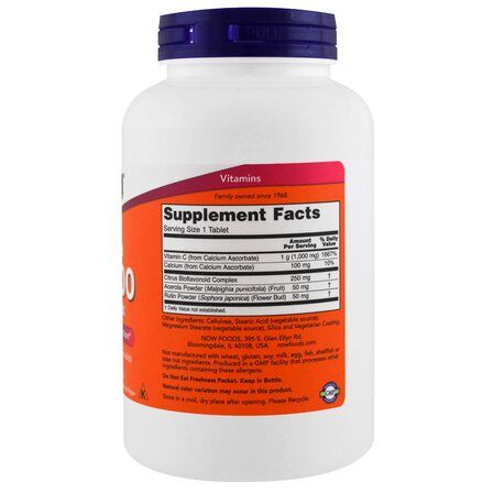 NOW Foods Vitamin C - 1000 complex (180 таблеток) витамин С кальциум аскорбат