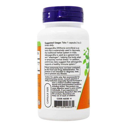 NOW Foods Ashwagandha Extract 450mg (90 вег. капс)