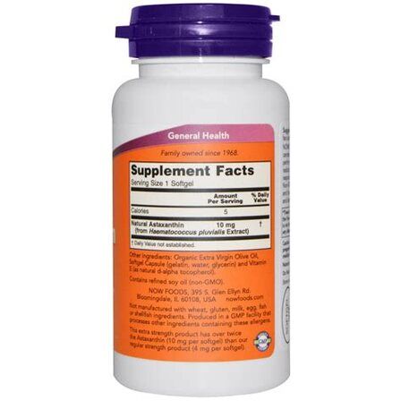NOW Foods Astaxanthin 4 mg (60 капс)