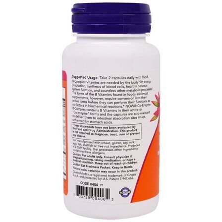 NOW Foods Co-Enzyme B-Complex (60 Vcaps)