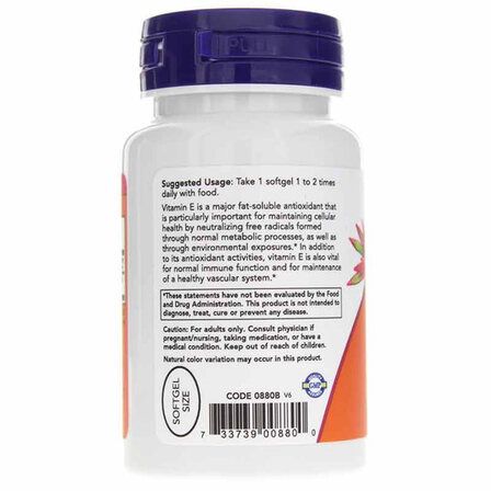 NOW Foods E - 200 Mixed Tocopherols (100 гел. капсул) витамин Е