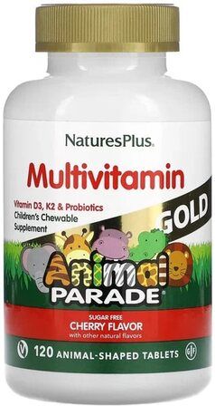 Natures Plus Multivitamin AP Gold (120 жев.таб.) вишня