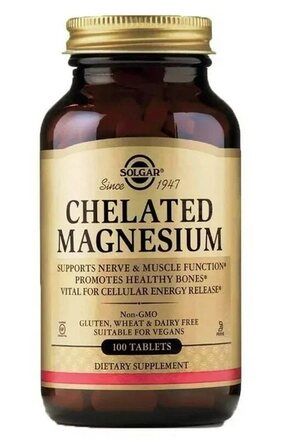 Solgar Chelated Magnesium 100Mg (100 таб) хелатный магний