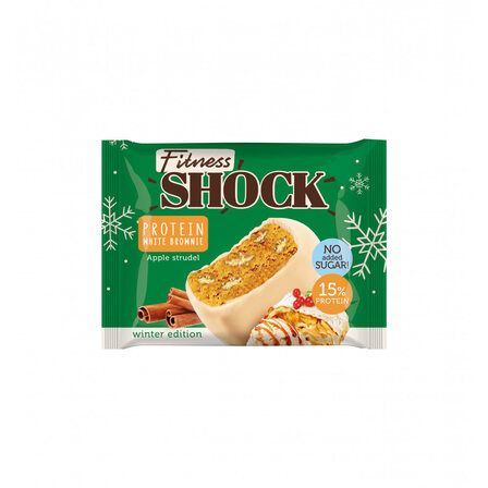 FitnesShock Protein Brownie Брауни протеиновый (50 г) вкус - яблочный штрудель