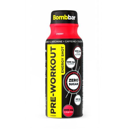 BOMBBAR PRE-WORKOUT energy shot 100 мл (Вишня)