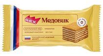 ProteinRex Пирожное протеиновое со вкусом "Медовик" 40г 