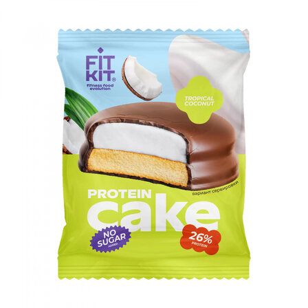 Fit Kit Protein Cake Протеиновое печенье с суфле (50 гр) тропический кокос