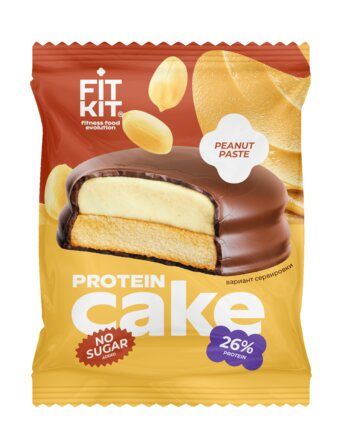 Fit Kit Protein Cake Протеиновое печенье с суфле (70 гр) арахисовая паста