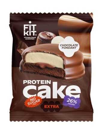 Fit Kit Protein Cake EXTRA с жидкой начинкой (70 гр) шоколадный фондан