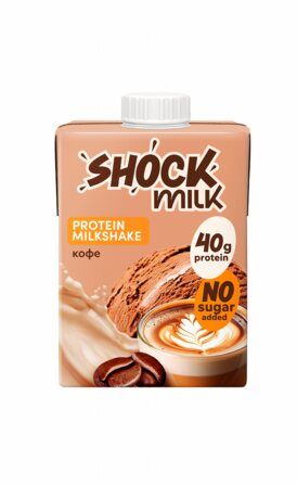 FitnesShock Готовый протеиновый коктейль (480 мл) кофе