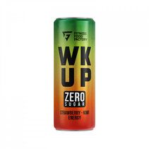 FITNESS FOOD FACTORY тонизирующий газированный напиток WKUP (330 мл) клубника-киви